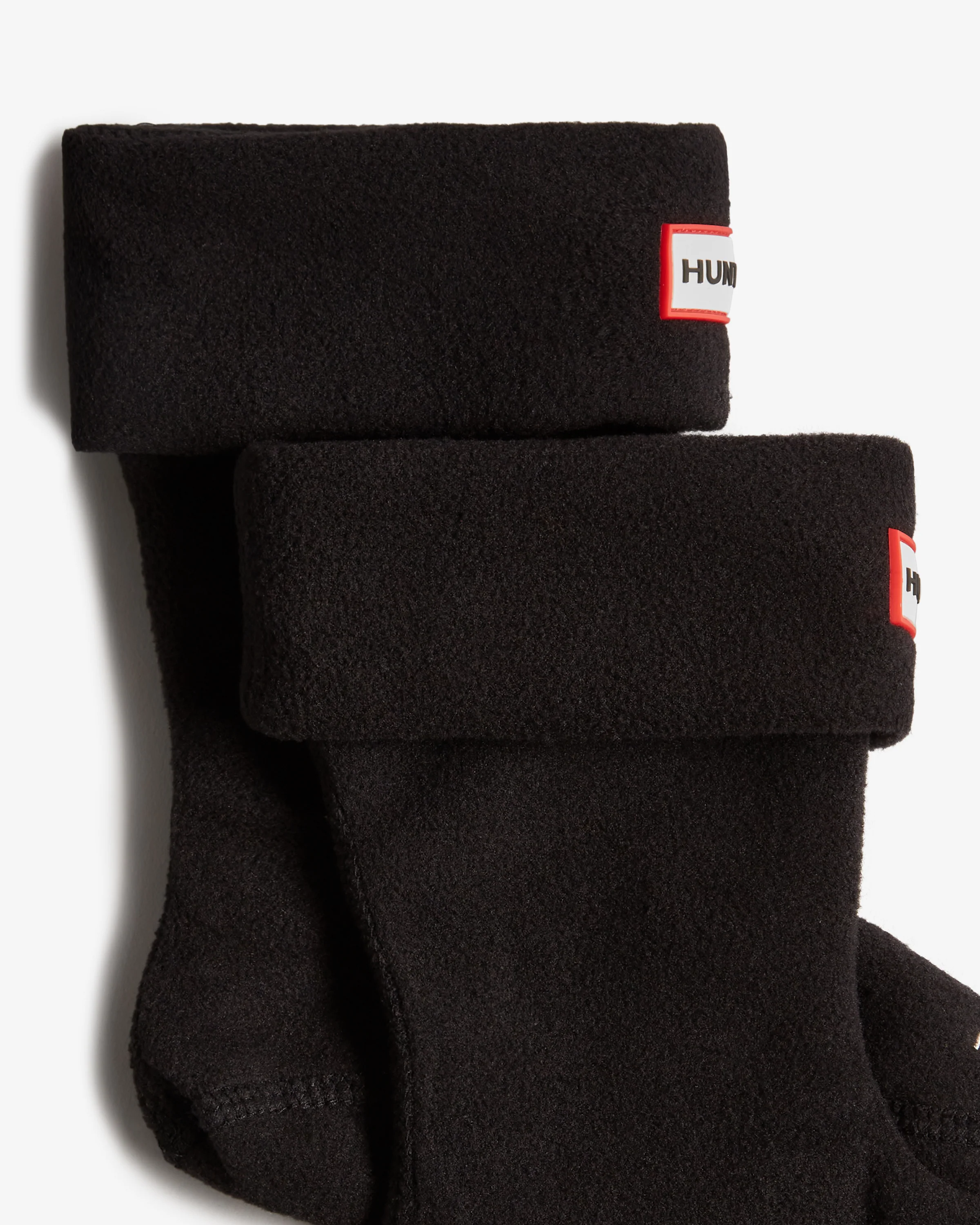 Kids Fleece Boot Sock Black - Image 3