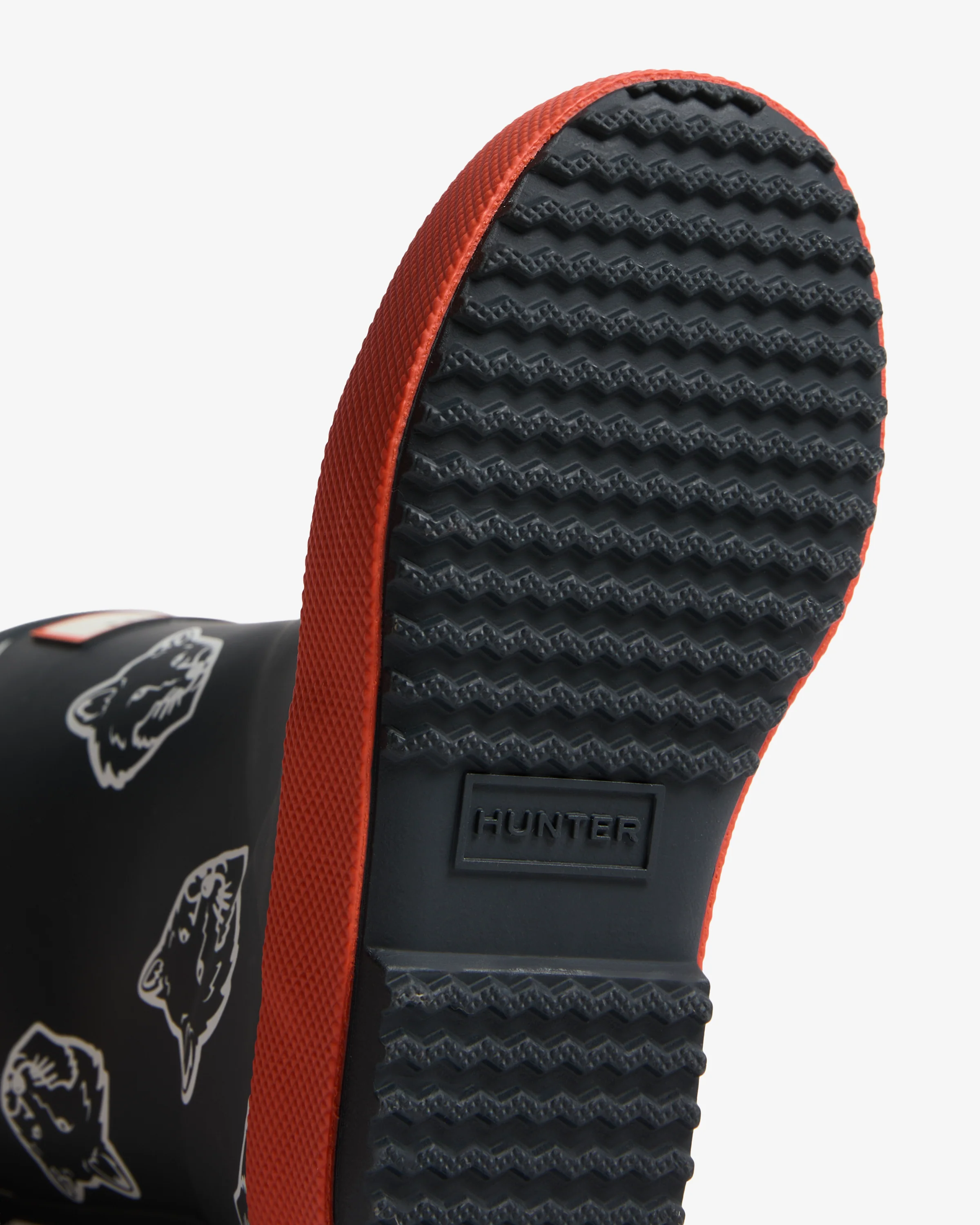 Maison Kitsuné x Hunter Fox Heads Kids First Contrast Night Sky/ Burnt Orange - Image 5