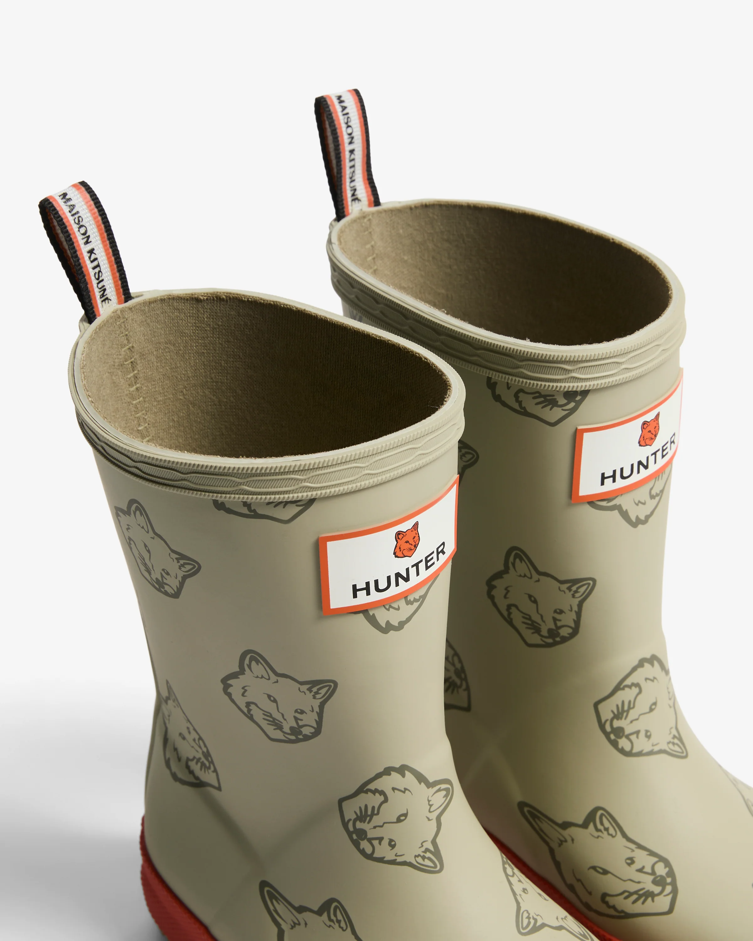 Maison Kitsuné x Hunter Fox Heads Kids First Tonal Ash Tree/Burnt Orange - Image 3