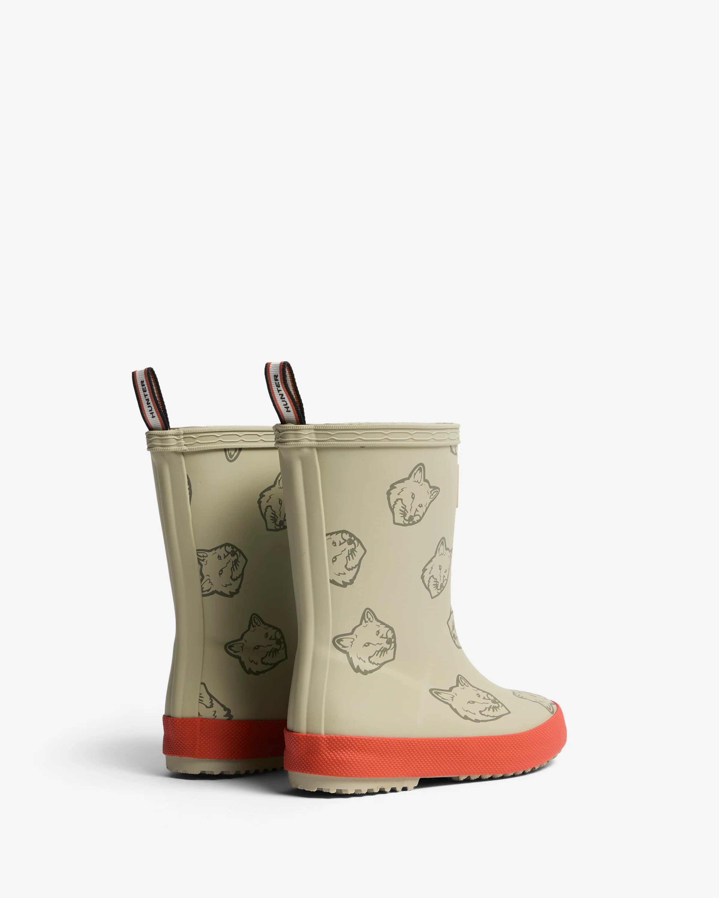 Maison Kitsuné x Hunter Fox Heads Kids First Tonal Ash Tree/Burnt Orange - Image 4