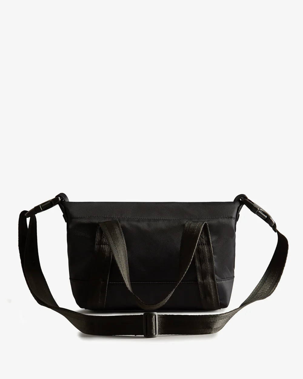Nylon Mini Topclip Tote Black - Image 3
