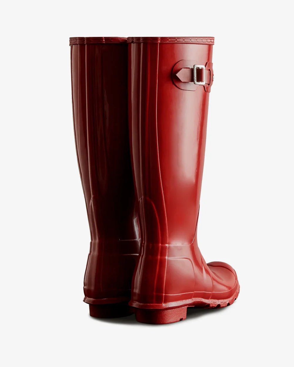 Womens Original Tall Gloss Boot Military Red - Image 3