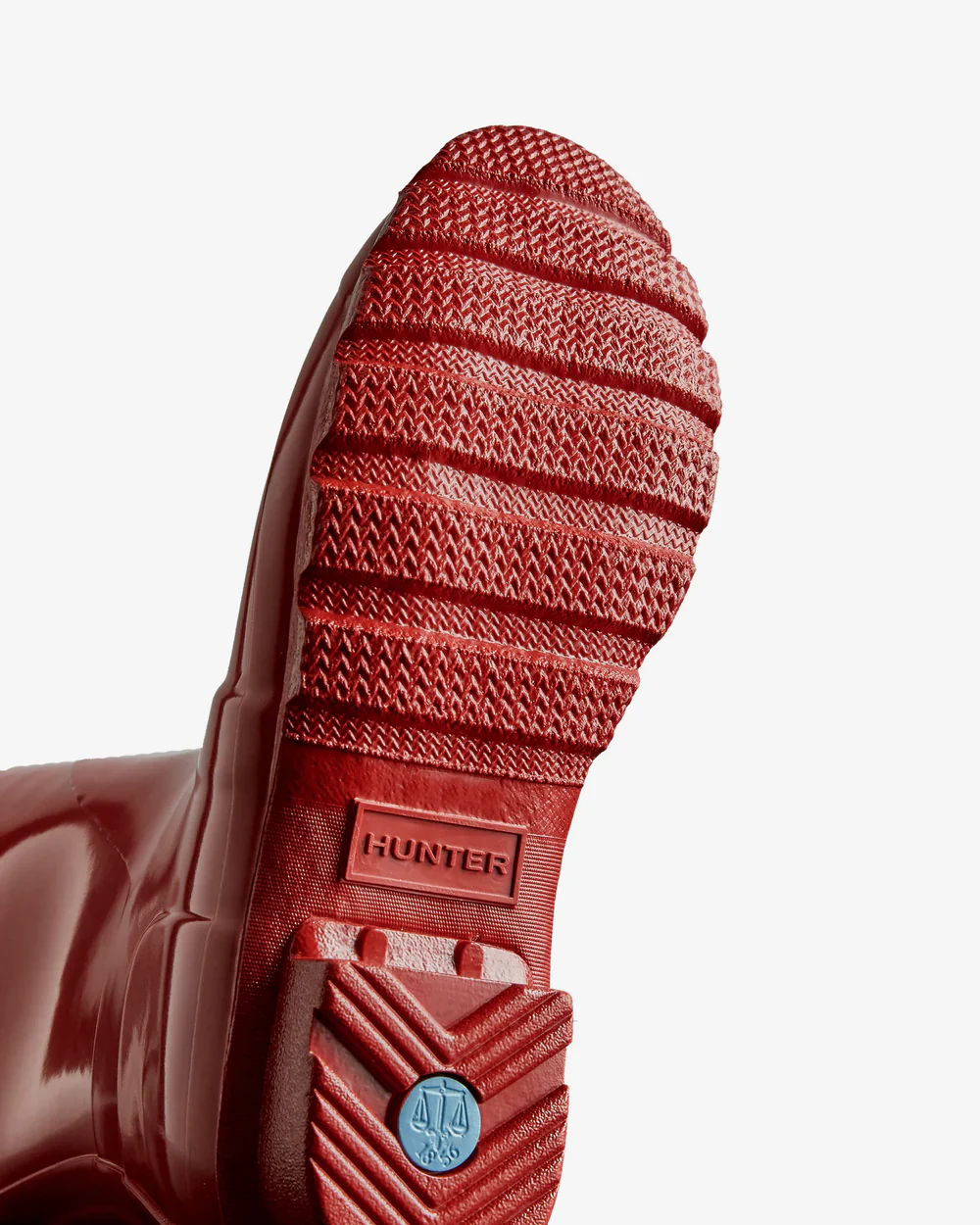 Womens Original Tall Gloss Boot Military Red - Image 4